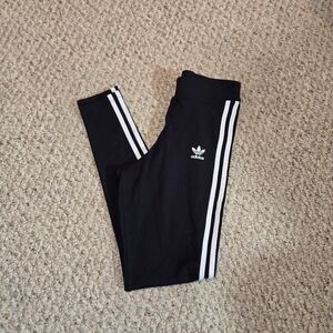 Adidas Leggings 3 Stripe Women's Size Small Excellent used Condition